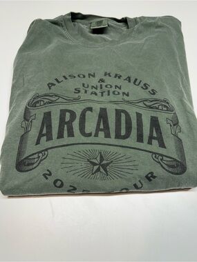 Alison Krauss & Union Station "Arcadia" Graphic Tee - Olive Green